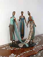Erté Limited Edition Bronze: The Three Graces: View 1
